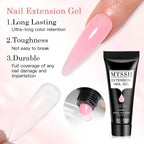 Mtssii 17PCS/Set 20ml Nail Extension Gel Set Builder UV Gel for Nails With 6W UV LED Lamp Nail Extension Tools Kit For Beginner
