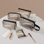 Heart Transparent Mesh Makeup Bag Multifunction Portable Women Cosmetic Storage Pouch Ladies Toiletry Lipstick Organizer Bags