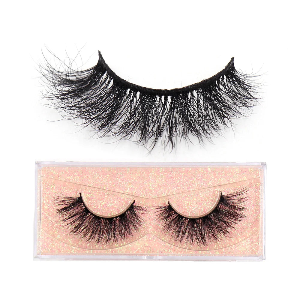 False Eyelashes 3D Mink Lashes Soft Fluffy Natural Long Fake Lashes Full Stripe False Eyelash Volume Eye Lashes for Makeup D101