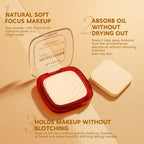 Waterproof Matte Pressed Powder Full Coverage Oil Control 24H Weightless Foundation Long Lasting Non Caking Finishing