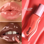 Gisou Moisturizing Glazed Plum Lip Balm Lip Oil Gloss Care Of The Lips Benetitnt For Lips Plumping Exfoliating Plumping Gloss