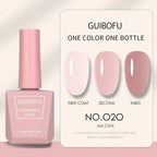 1pc 15ml Milky Jelly Nude Gel Nail Polish Transparent Colors Sheer White Pink Gel Nail Kit For Salon 68 Color