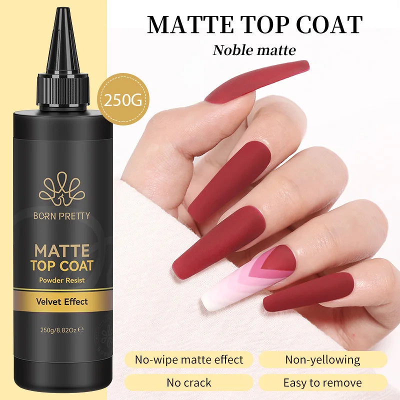 BORN PRETTY 250g Jelly Milky White Pink Translucent Nude Gel Polish Refilled Package Semi Permanent Soak Off UV Nail Art Varnish