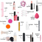 POPFEEL Surprise Gift Box Makeup Set for Girls – 20-Piece Face, Eye, and Lip Cosmetics and Beauty Tools Combination Set.
