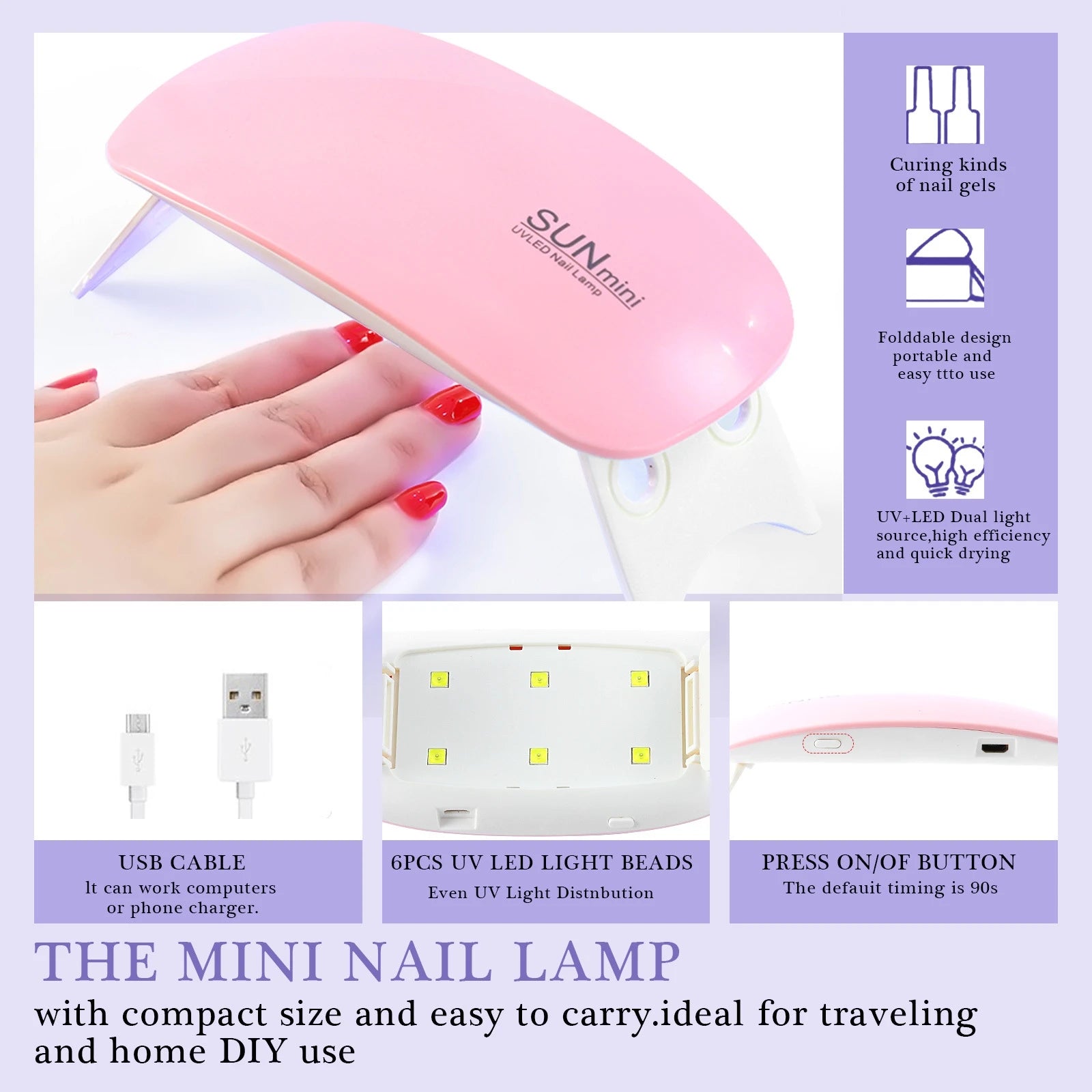 Complete Nail Art Kit with LED Nail Lamp & Manicure Set for Beginners Multi-Color Glitter, French Tips,Nail Drill Tools Included