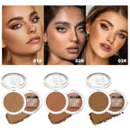 QIBEST Cream Contour Palette Dark Bronzing Powder Charlotte Makeup For Face Highlighter Bronzer Long-Lasting Concealer Cosmetics