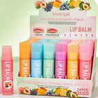 6/24pcs Assorted Fruit Flavor Lip Balm Set - Hydrating, Nourishing & Prevents Chapped Lips - Care for Dry Lips & Fine Lines