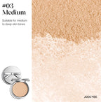JOOCYEE Skin-melting Pressed Powder SILKY SOFT POWDER FOUNDATION Silver Bow Limited Edition Long-lasting Natural Makeup