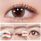 Lasting Portable Stainless Steel Wide-angle Local Eyelash Curler with Silicone Pad Curling False Lash Aid Clip Eye Beauty Tools