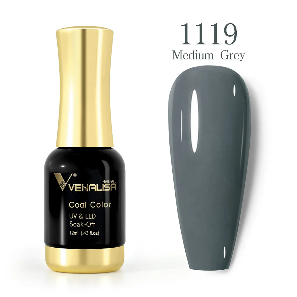 Venalisa 12ml Platinum Gel Nail Polish Super Shiny Effect Nail Gel Perfect Soak off UV&LED Nail Color Foil Chrome Gel Polish