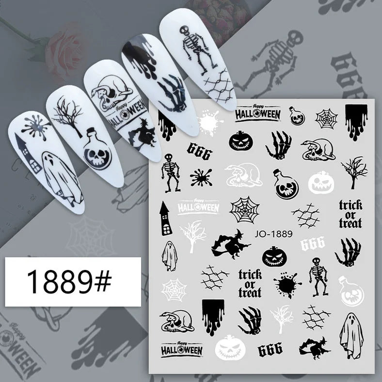 Nail Art Sticker Angel Flower Pattern Stickers Cupid Self-Adhesive Nail Decals Stickers Decoration Press on Nails Accessories