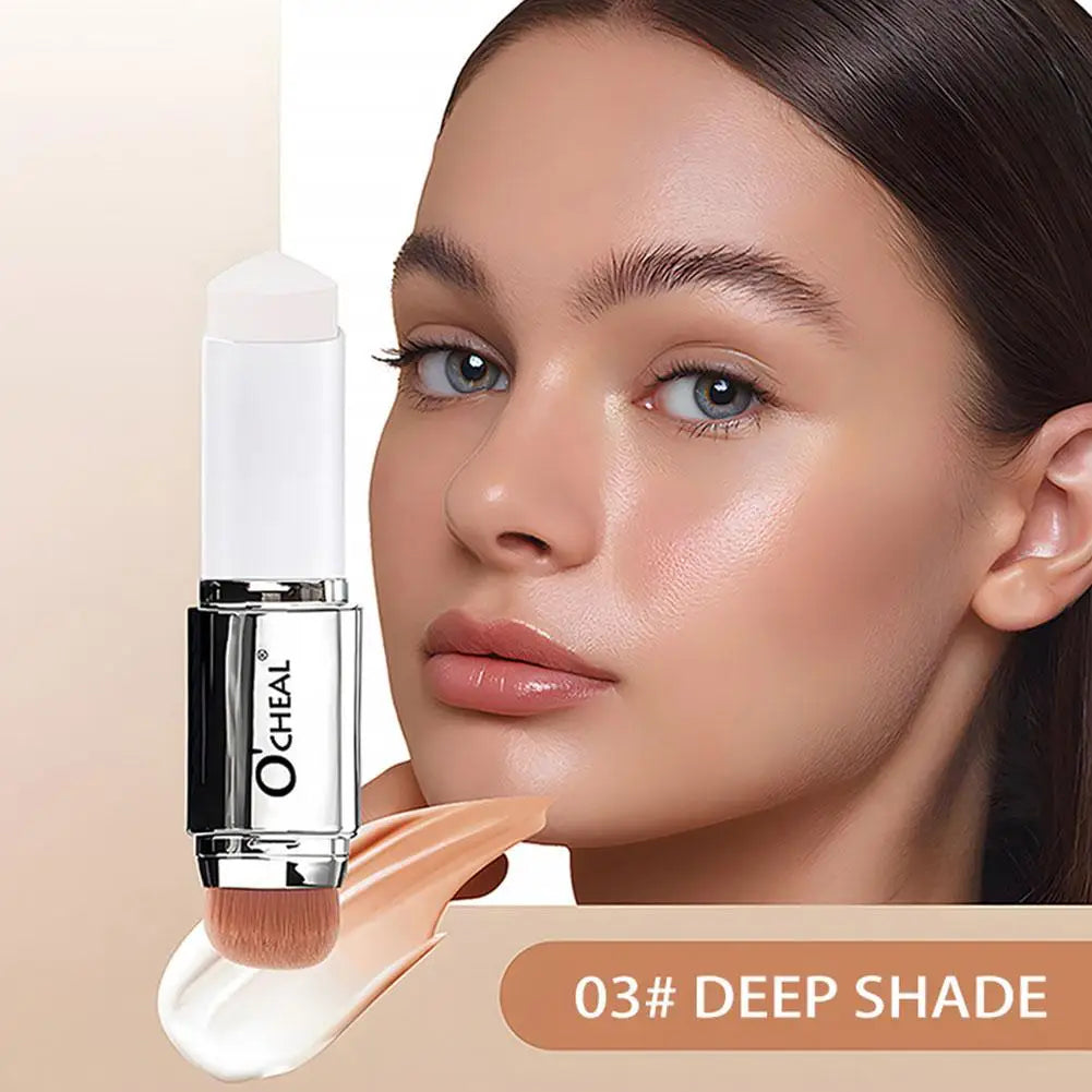 COLOR CHANGING Foundation Stick Solid Temperature-changing 2headed Eraser Foundation Stick Nose Shadow Repair Brighten Concealer