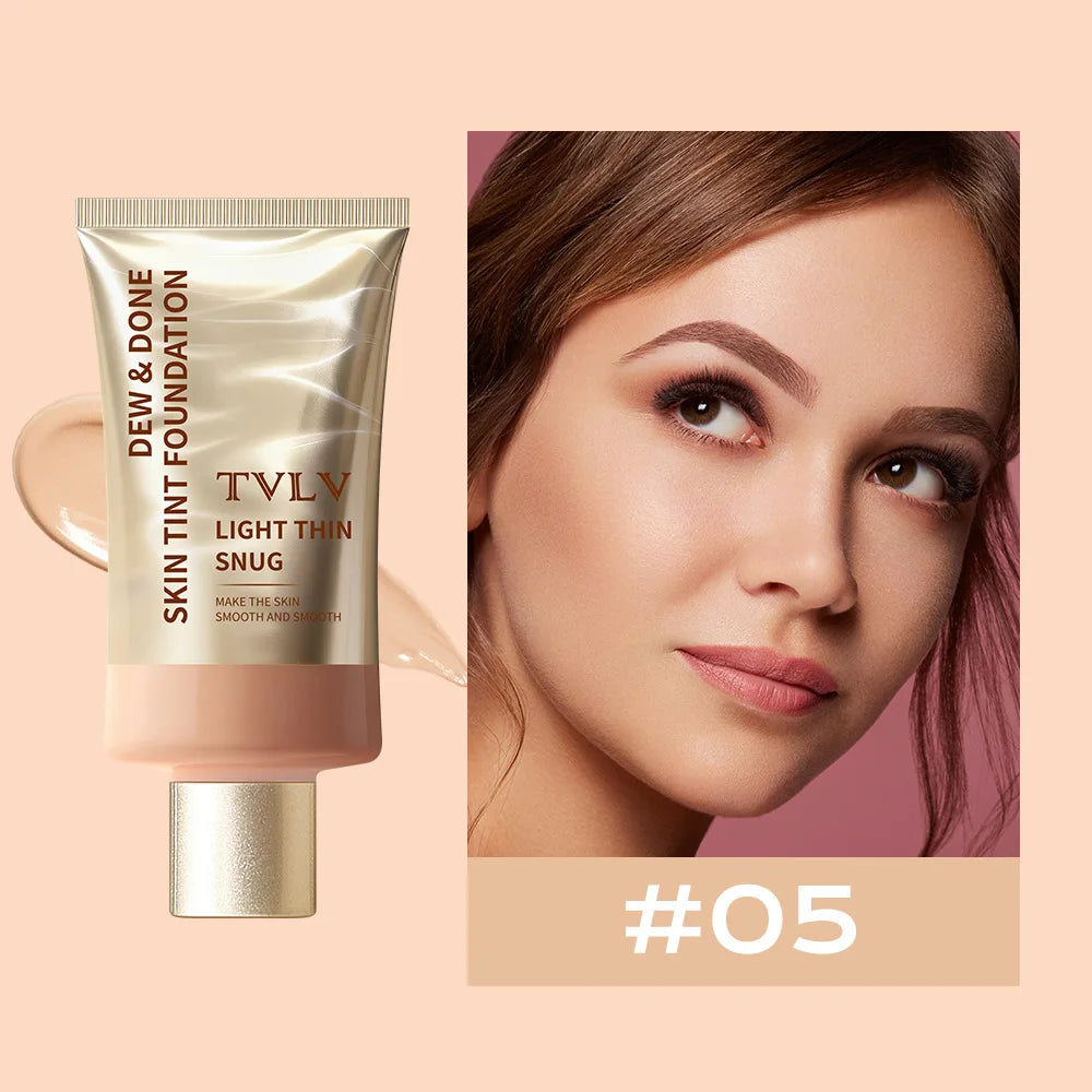 No-Makeup Cream, Tinted Moisturizer, Natural Long-Lasting Moisturizing and Brightening Concealer, Brightening Fake-No-Makeup Liquid Foundation