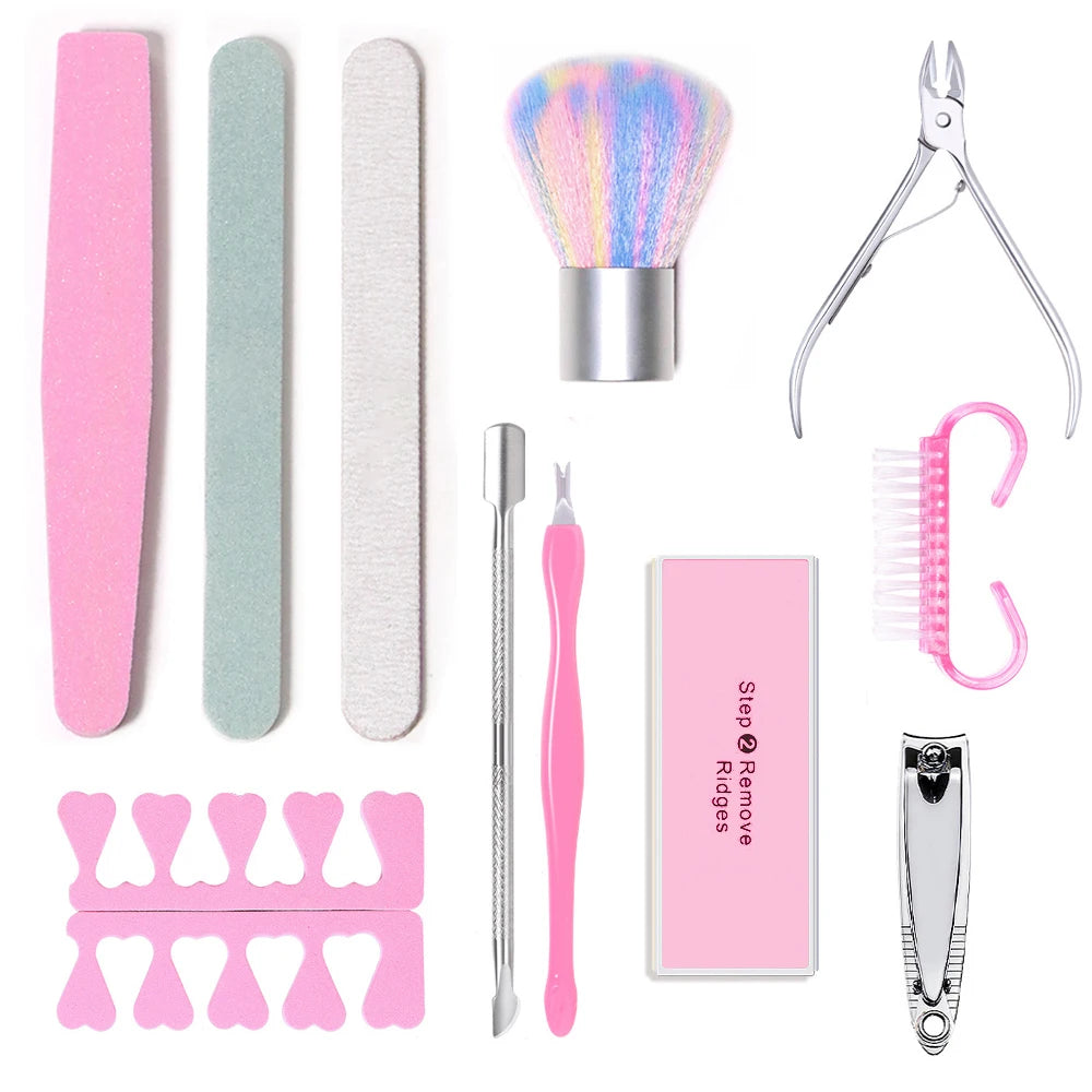 Manicure UV LED Lamp Kit Set UV Lamp and 20000RPM Nail Drill Machine Kit and Remove Dead Skin Manicure Tools Set