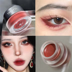 3-Color Eyeliner Eyebrow Gel Cream With Brush Waterproof Lasting Non Smudging Matte Red Brown Easy Wear 3 In 1 Korean Makeup
