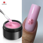 MSHARE 50ml Natural Nails Gel Builder Nalil Tpo Free Self Leveling Gel for Nail Extension Construction Pink Shade UV Led Gel