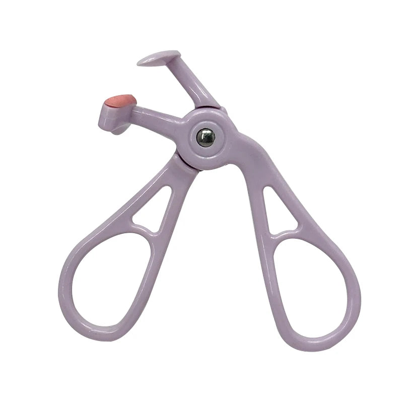 Portable One-Clip Eyelash Curler Wide-Angle Partial Eyelash Curler with Comb Teeth & Rubber Quick Natural Curling Long Lasting