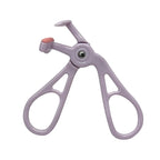 Portable One-Clip Eyelash Curler Wide-Angle Partial Eyelash Curler with Comb Teeth & Rubber Quick Natural Curling Long Lasting