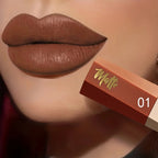 1pcs Waterproof Matte Velvet Lip Tint: Long-Lasting Nude Lip Glaze for a Sexy and Smooth Finish, Valentine's Day Gift