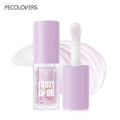 Glitter Plumping Lip Gloss Jelly Strawberry Moisturizer Fruit Lip Oil Transparent Fullness Lip Tint Gel Soft Tube Makeup LipCare