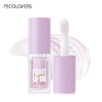 Glitter Plumping Lip Gloss Jelly Strawberry Moisturizer Fruit Lip Oil Transparent Fullness Lip Tint Gel Soft Tube Makeup LipCare