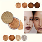 8 Color Long-Lasting Oil Control Matte Loose Face Powder - Invisible, -Matte Finishing Powder For Setting Foundation Makeup