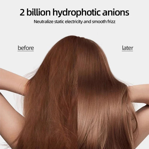 hair dryer with high speed and no blades High power silent and quick drying Portable Negative ion, suitable for home annd travel