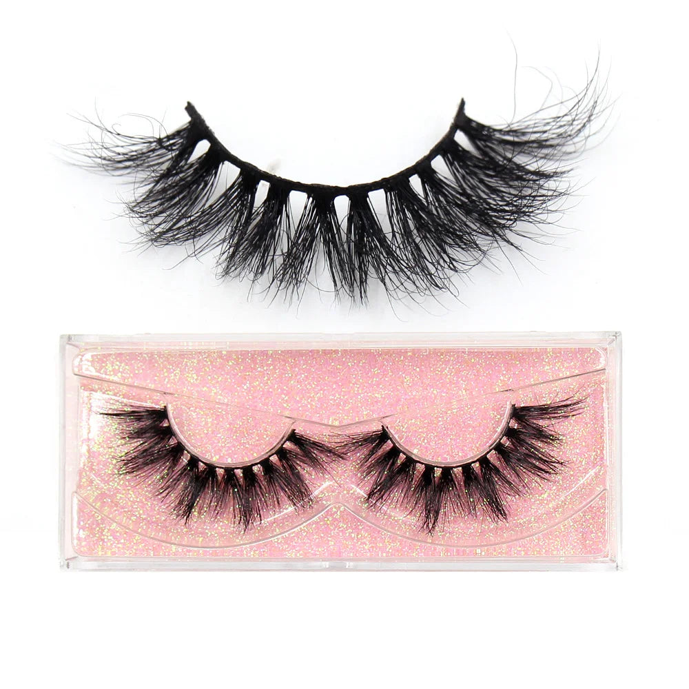 LEHUAMAO 3D Mink Lashes Makeup Eyelashes Natural Fluffy Long Fake Lashes Full Stripe Reusable False Eyelash Extension