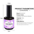 MOSKANY 15ml Magic Remover Nail Gel Polish for Soak Off UV Gel Polish Fast Removal Semi Permanent Varnish Polish Cancel Glue