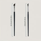 2pcs ultra-thin diagonal eyeliner brush set - fine diagonal eyeliner eyebrow brush, sickle ultra-thin diagonal flat angle,