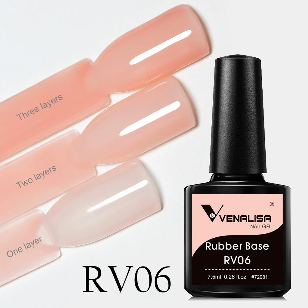 Venalisa Rubber Base Jelly Pink Color Collection Gel Nail Polish VIP4 Hema TPO Free Soak Off UV LED Gel Varnish Nail Manicure