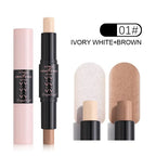 Waterproof Double-end Contouring Bronzer Stick Lasting Natural Matte Concealer Highlighter Pencil Corrector Skin Tone Pen Makeup