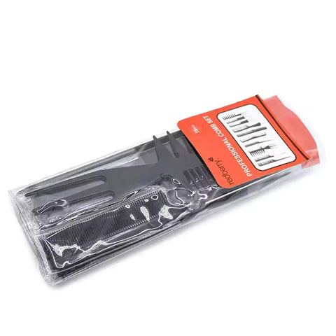 10PCS Professional Comb Multifunctional Comb Anti-static Hair Care and Hairdressing Tool Set Styling Salon Tool Accessories