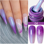 PUENTE 5ml Metallic Painting Liner Gel Polish Bright Mirror Effect Semi-Permanent UV Nail Varnish For Stunning French Nail Art