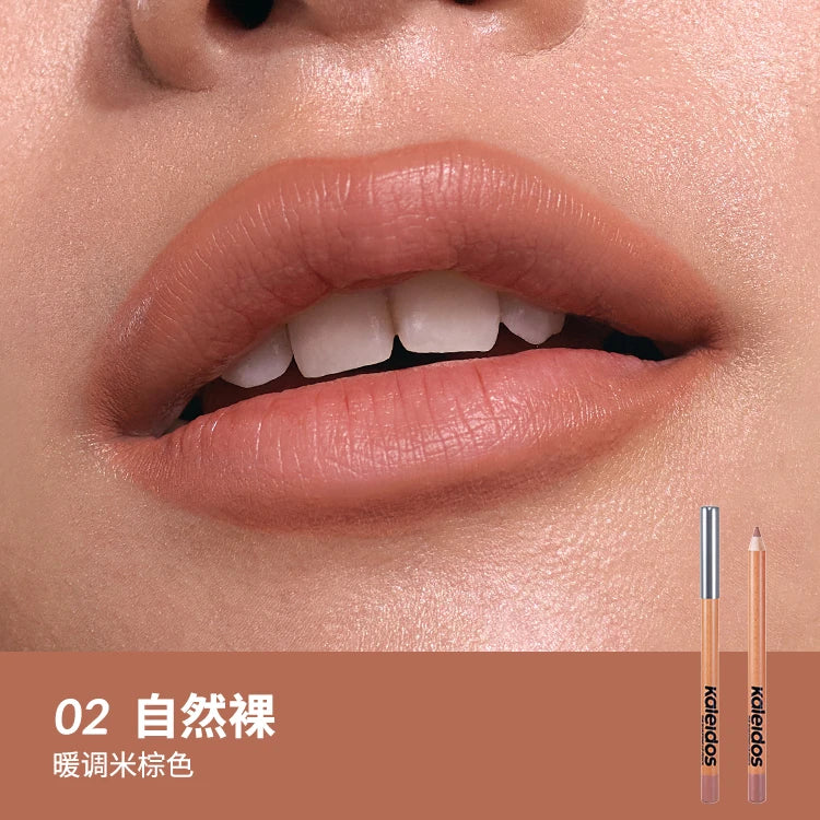 Kaleidos Makeup Lip Liner,High Pigmented Lip Stick Pencil for Shaping Sculpting Lips,Velvet Matte Finish,Vegan Cruelty-Free