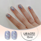 UR SUGAR 15ml Champagne Gold Sliver Reflective Glitter Gel Nail Polish Varnish Semi Permanent Soak Off UV Gel For Manicure Art