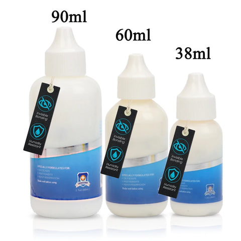 Strong Hold Glue for Wigs Hair Systems - Invisible Bonding Glue - Humidity Resistant & Water Resistant -1.3/2/3oz Lace Wig Glue