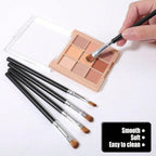3 Pack Professional Eye Makeup Tools Flat Concealer Brush Small Blending Eyeshadow Brush Portable Mini Eyebrow Concealer Brush Set For Women Daily Makeup