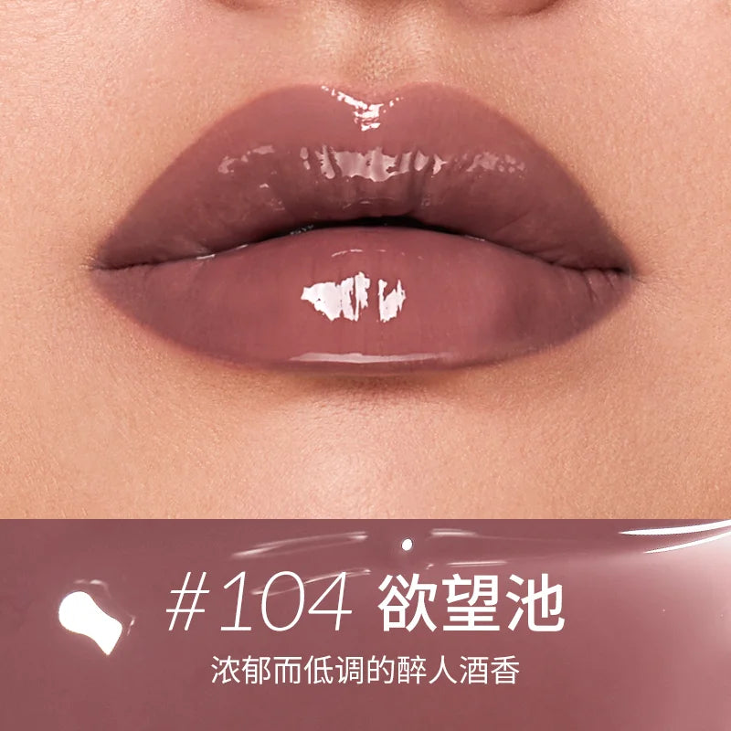 Kaleidos Lip Gloss Nude Mirror Lip Glaze Plumping Lip Oil,Hydrating Lip Stick Tinted Lip Balm Transparent Lip Care Glitter Shine