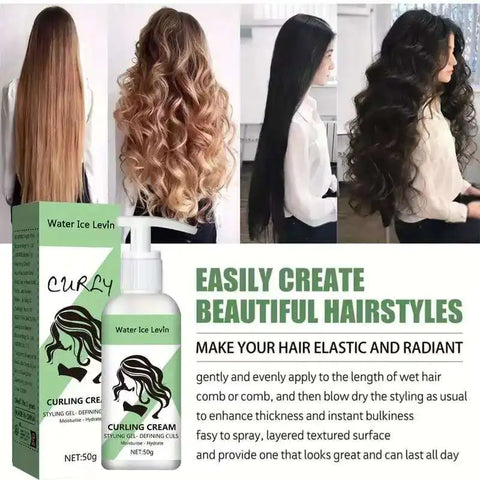 Curling Cream Moisturizing Curly Hair Elastic Styling Curly Hair Elastic Curly Hair Conditioner Neutral Suitable for All Hair Types