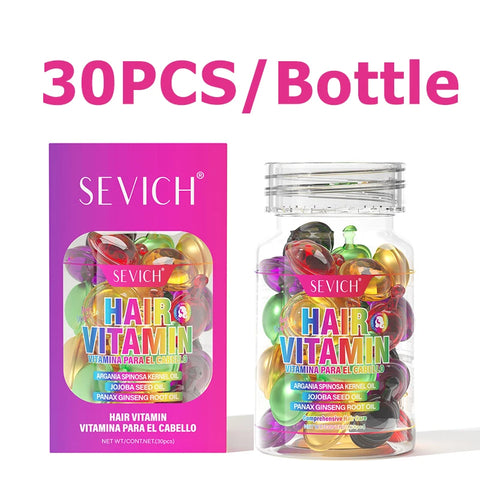 Hair Vitamin Capsule Keratin Anti Hair Loss Hair Vitamin Capsule Oil Hair Essential Complex Oil Silky Hair Mask Repair Damaged