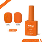 Mxsi 15ml Gel Nail Polish Neon Brown Royal Blue Red Green Pastal Nude Nail Art Varnish Gel Lacquer Top Coat UV Gel Nail Not Set