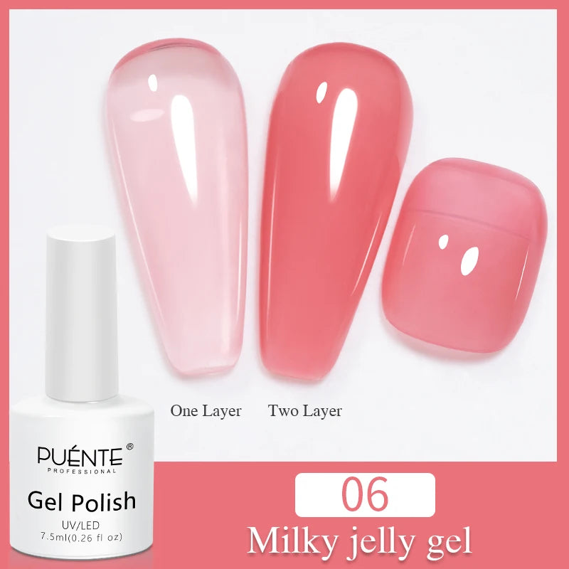 PUENTE 7.5ML Sparkling Pinkish Purple Laser Cat Magnetic Gel Nail Polish Holographic Rainbow Effect Soak Off UV Nail Art Varnish