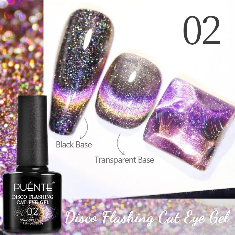 PUENTE 5ml Metallic Painting Liner Gel Polish Bright Mirror Effect Semi-Permanent UV Nail Varnish For Stunning French Nail Art