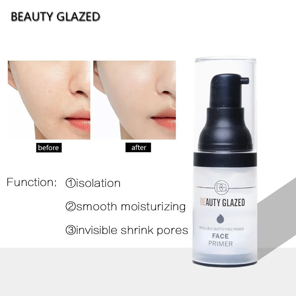 BEAUTY GLAZED Pore Invisible Long-lasting Face Makeup Primer Matte Base Face Primer Moisturizer