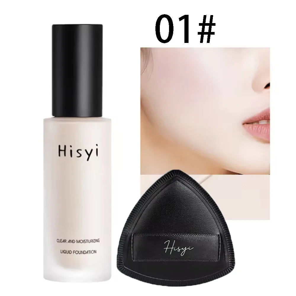 HISYI Moisturizing contour foundation whitening waterproof and sweat-proof makeup concealer long-lasting makeup cosmetics