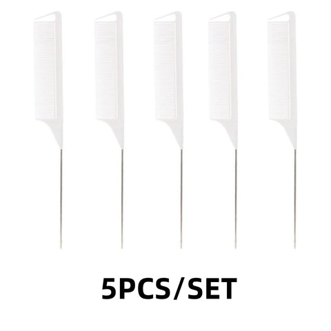 5PCS/12PCS Professional Candy Color Hair Styling Pointy Tail Comb for Wig, Partition, Braid, Hair Dye, and Highlights Hair Tool