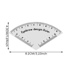 1Pcs Durable Brow Shaping Stencils Portable Drawing Eyebrow Desgin Ruler Instant Shaper Supplies Safe Material