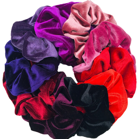 10/6/1pc Accesorios para el cabello chouchou cheveux femme hair scrunchies headband women ties velvet solid color Black set pack