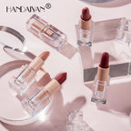 HANDAIYAN Matte Nude Lipstick Velvet Finish Long Lasting Waterproof Korean Beauty Cosmetic Makeup Gift for Women